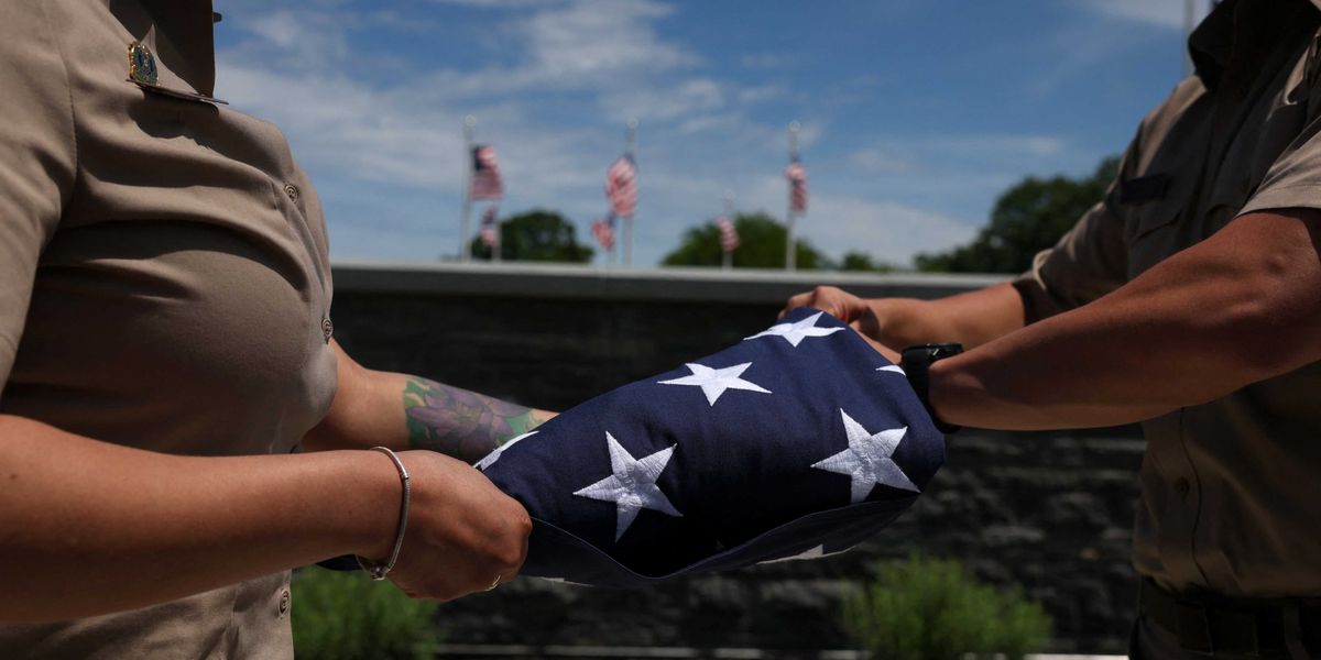 Military Honor Guards Participate in UFC Event Press Conference at Lincoln Memorial