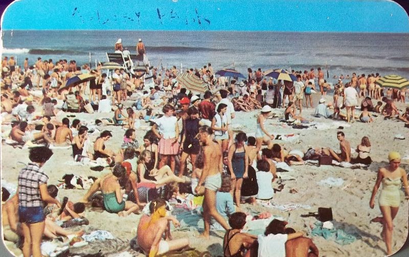 Collection of 35 Mid-Century American Beach Travel Posters Showcasing Coastal Tourism Destinations