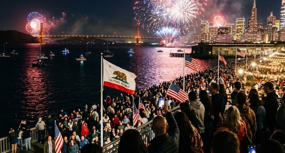 Guía de los principales lugares y horarios para ver los fuegos artificiales del 4 de julio en California