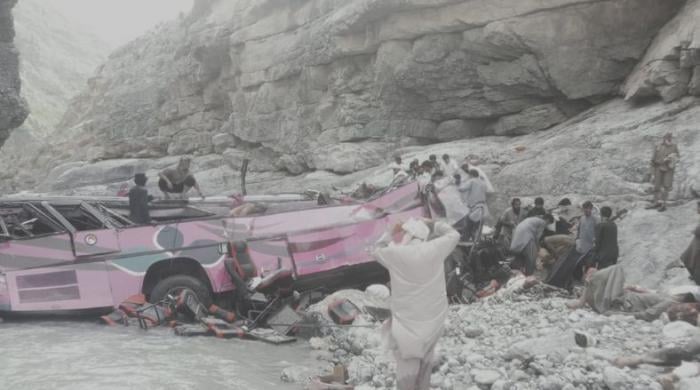Dozens killed as passenger bus falls into ravine in Zhob due to suspected brake failure