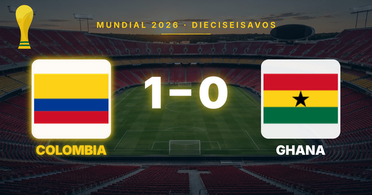 Colombia advances to World Cup round of 16 with 1-0 win over Ghana