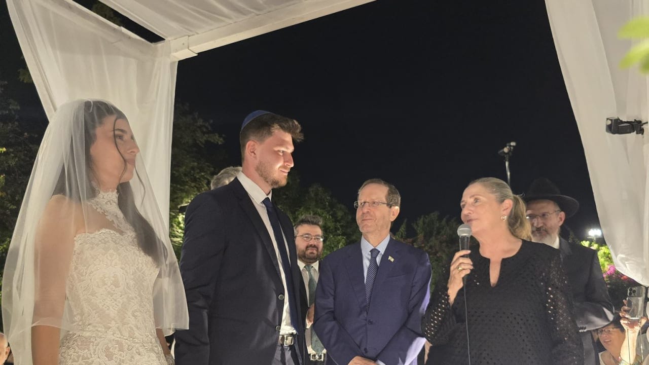 President Herzog Blesses Former Gaza Hostages at Wedding Ceremony