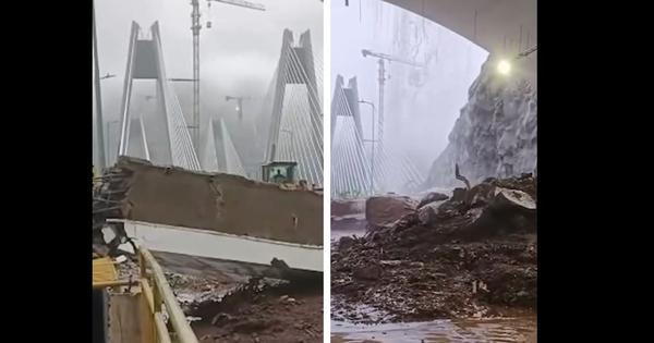Landslide Disrupts Mumbai-Pune Expressway Traffic Amid Heavy Rains