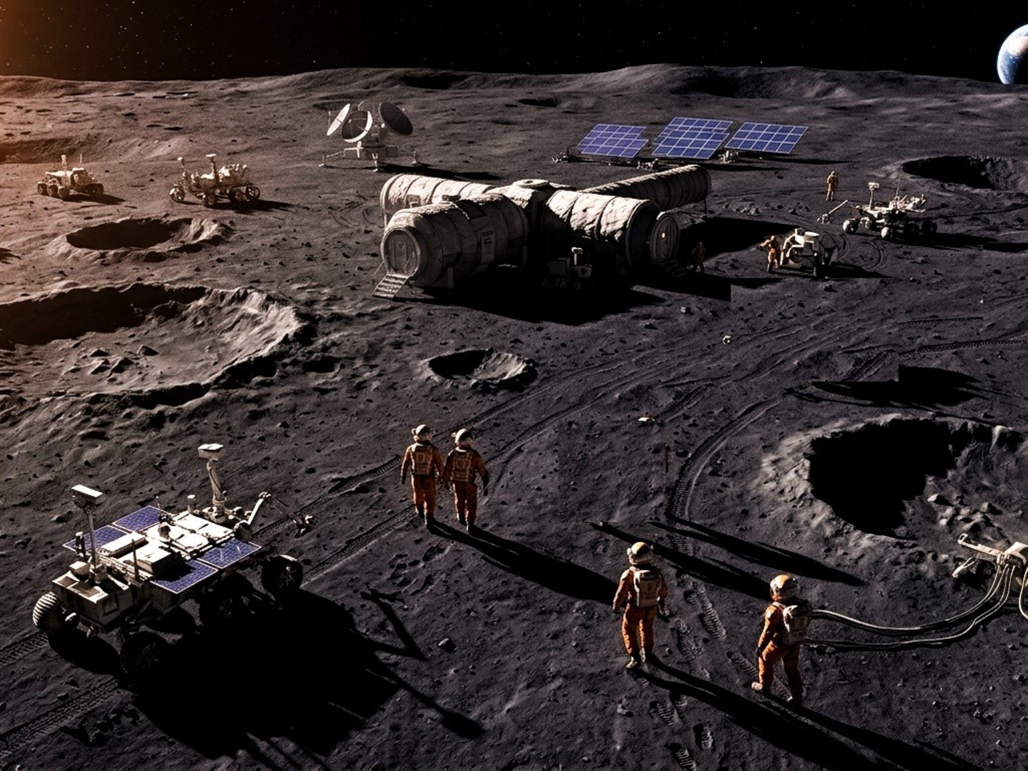 NASA desarrolla base lunar como plataforma para viajes a Marte