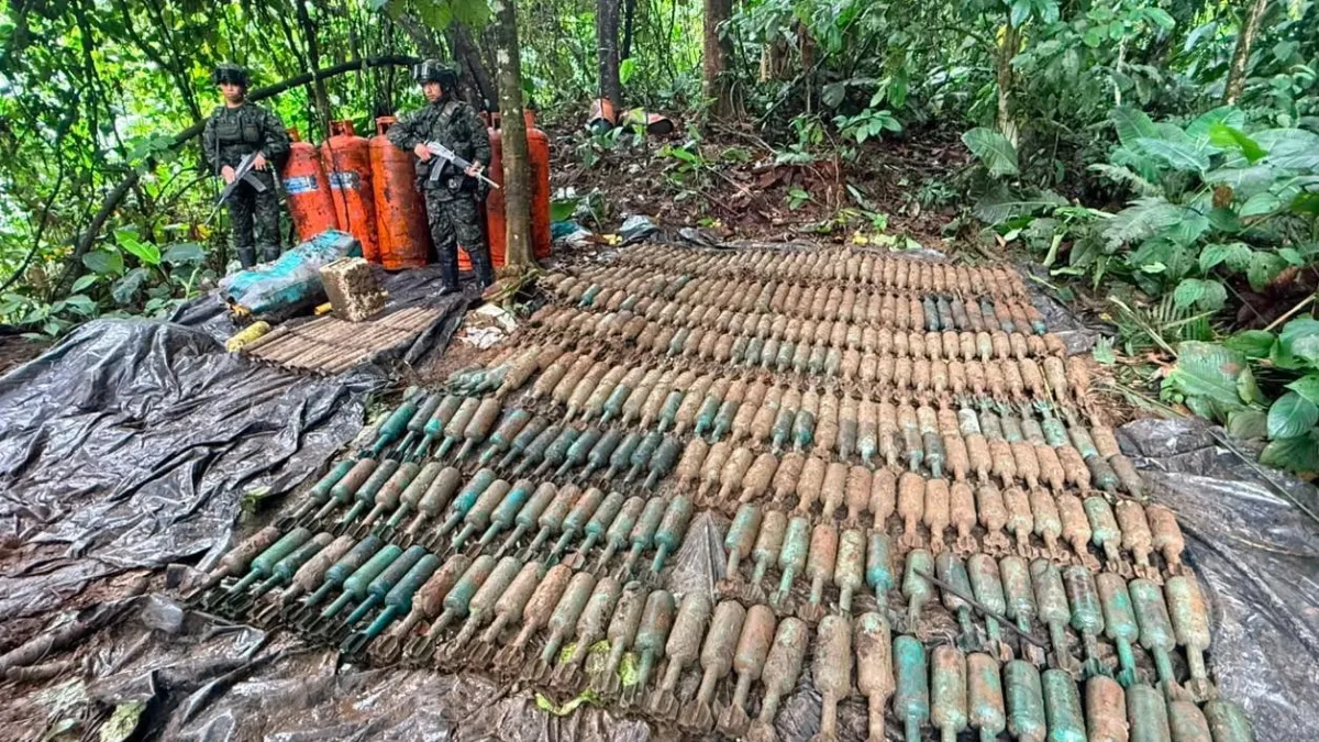 Operación militar incauta 710 explosivos en zona rural de Nariño