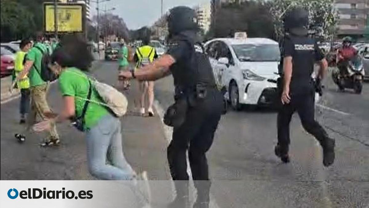 Valencia Teacher Assaulted by Antidisturbance Officer: Judicial Investigation Begins