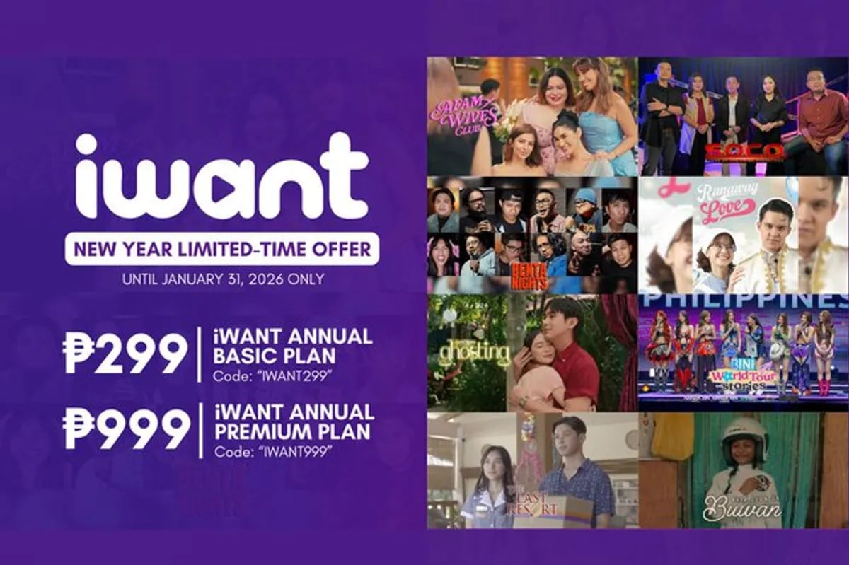 iWant Launches 2026 with Affordable Annual Plans Starting at P299