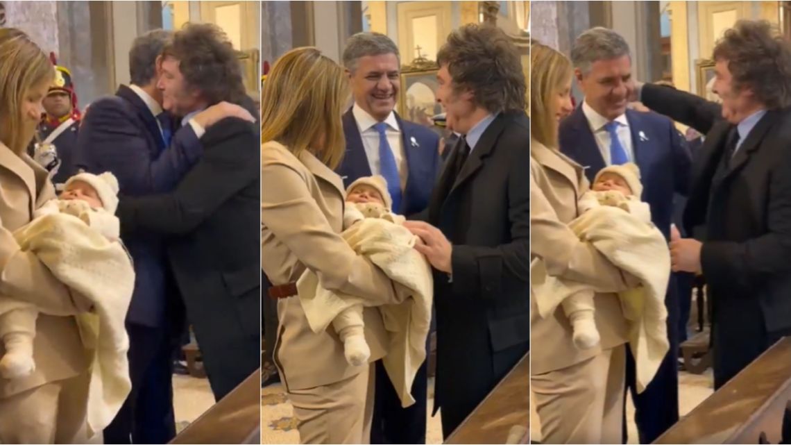 Milei y Macri se abrazan en el Tedeum tras un año de distensión política