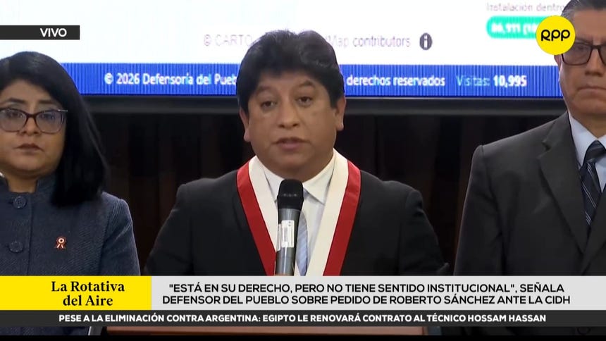 Defensoría del Pueblo ratifica que no halló fraude electoral y señala que Roberto Sánchez puede acudir a la CIDH
