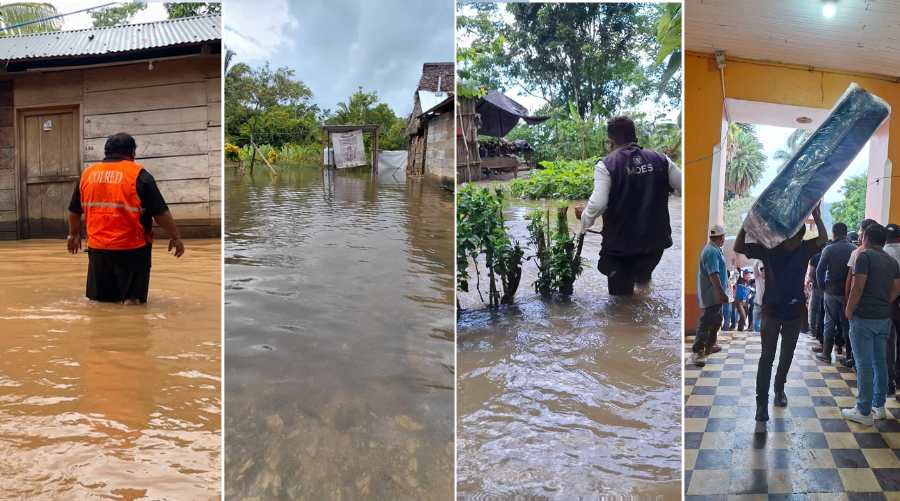 Inundaciones en Alta Verapaz e Izabal afectan más de mil viviendas