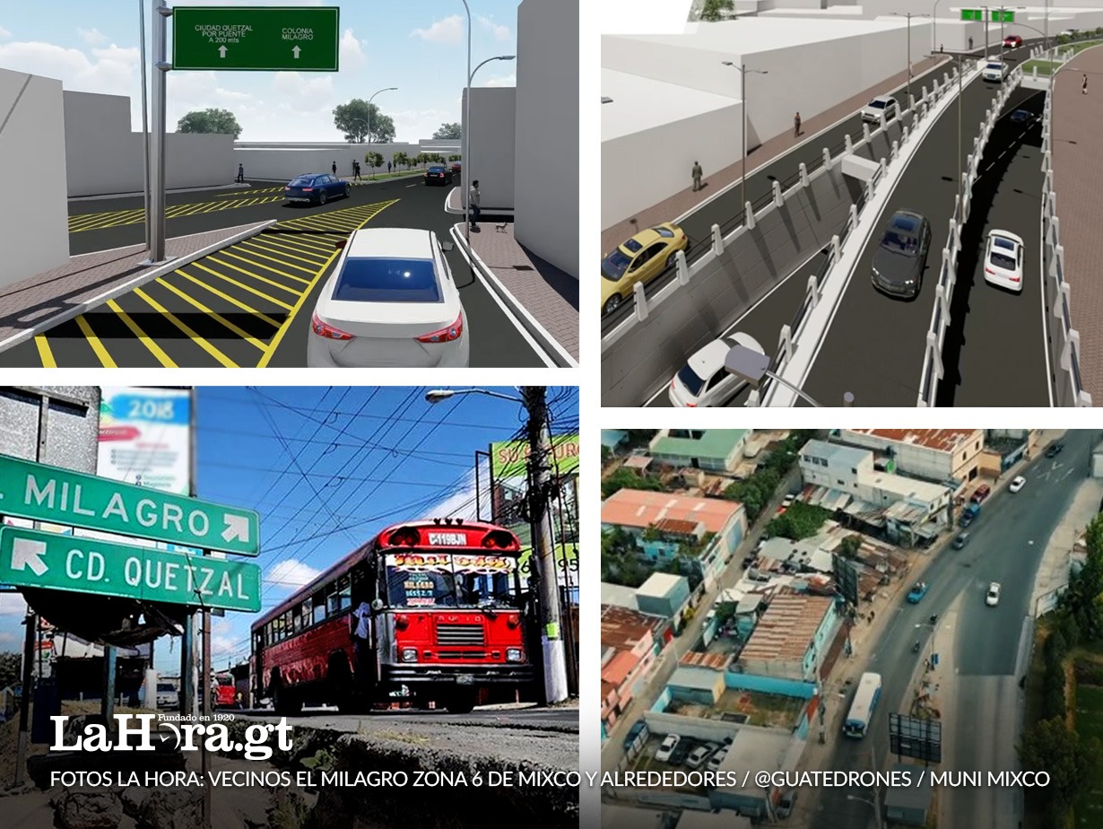 Trabajos en la vía causan congestionamiento y retrasos en Mixco