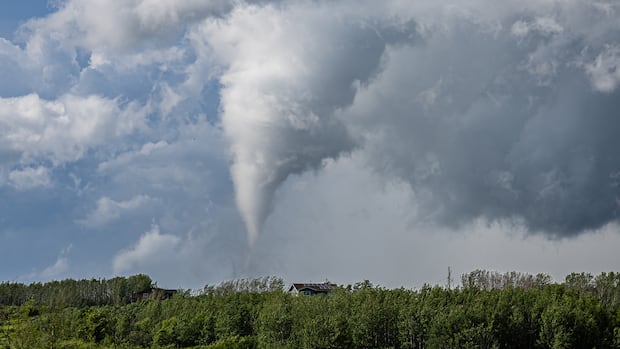Tornado damages structures and oil sites in Alberta hamlet, officials report