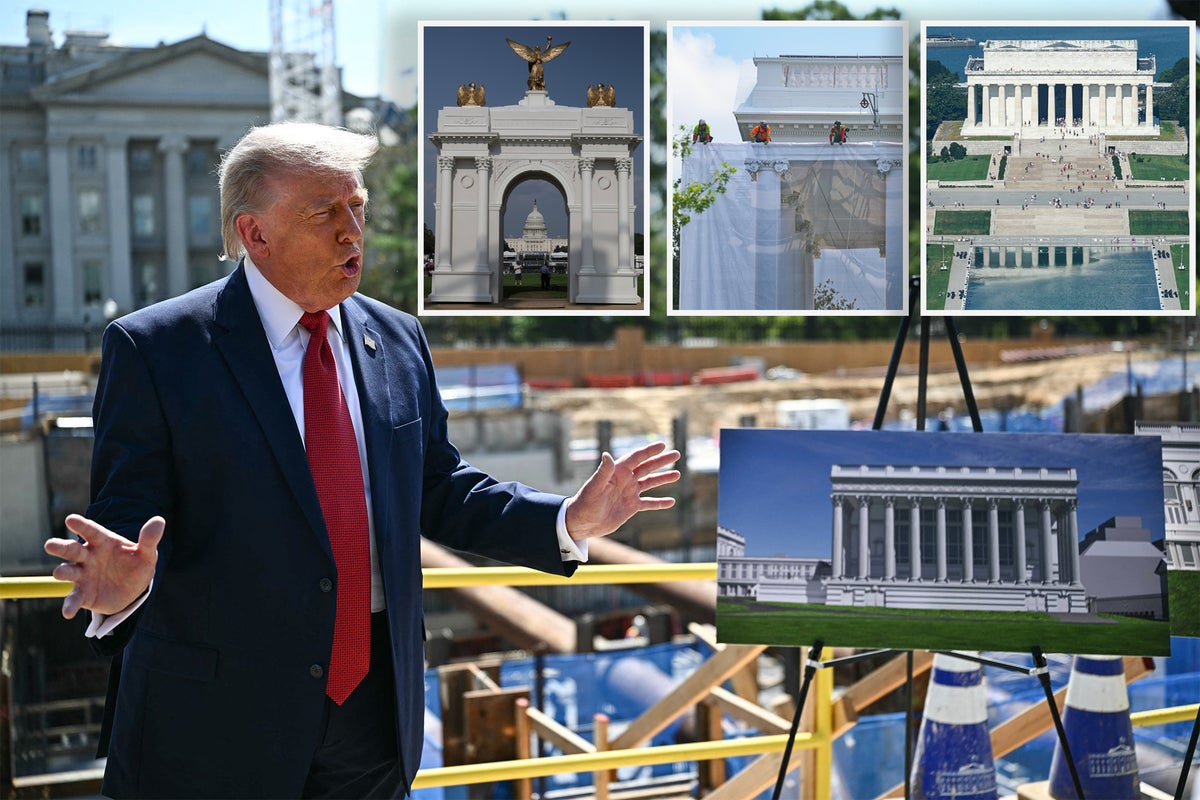 Trump's infrastructure and monument projects in Washington, D.C.
