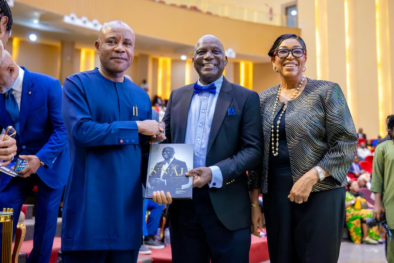 Governor Mbah commends Bart Nnaji for returning to Enugu to drive development and education initiatives