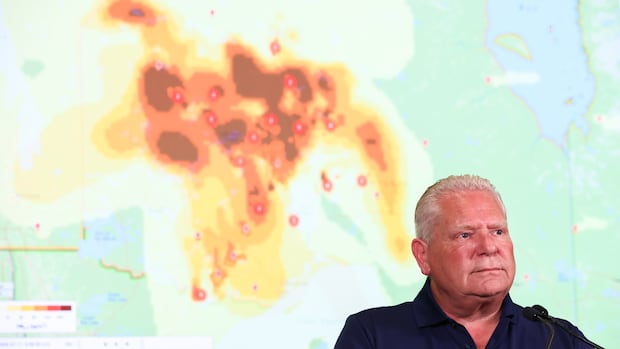 Ontario Premier Urges U.S. Politicians to Act on Wildfire Smoke, Cites Past Aid