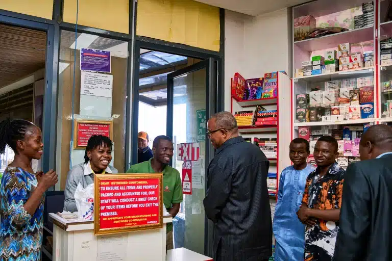 Peter Obi Visits Abuja Supermarket to Shop and Engage with Locals