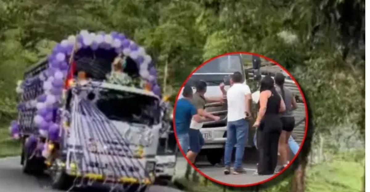 Pelea entre conductores durante celebración de la Virgen del Carmen