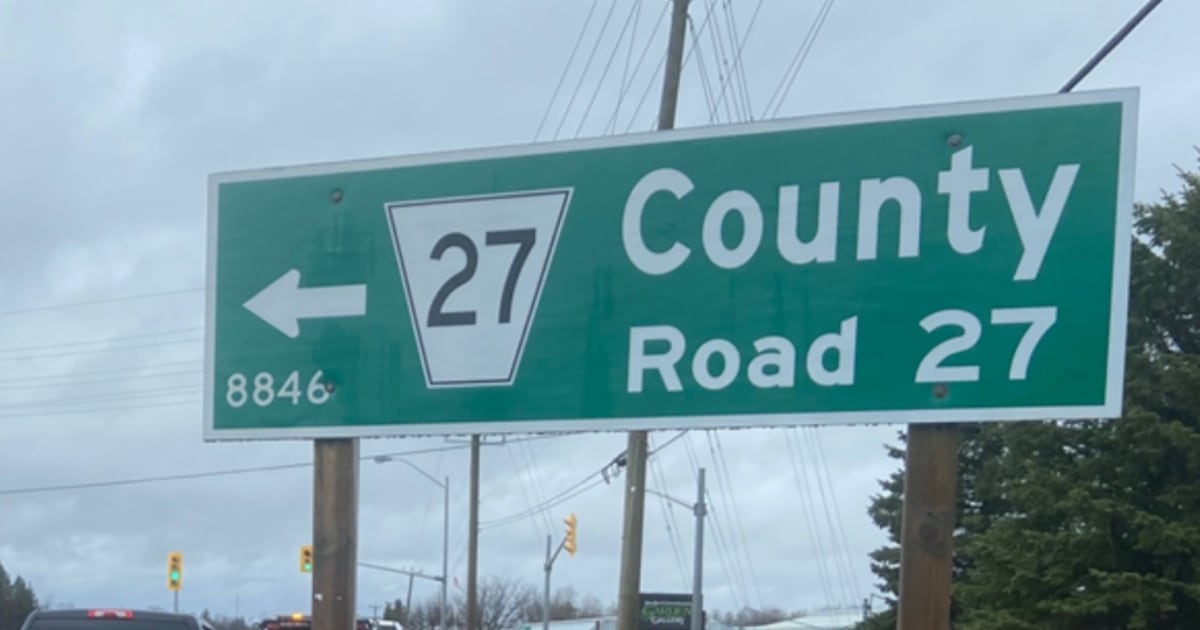 Motorcycle Crash Closes County Road 27 in Barrie
