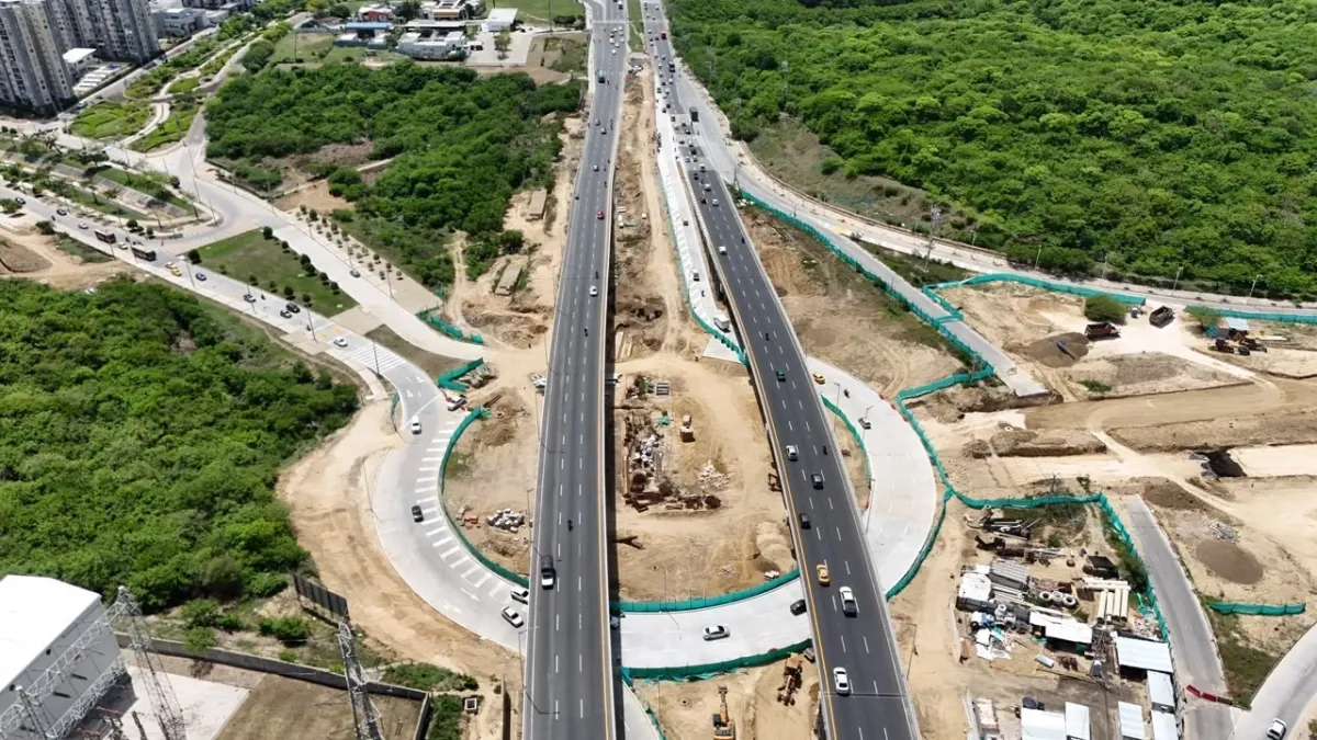 Avance en el intercambiador de la Circunvalar en Barranquilla
