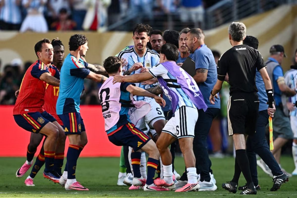 FIFA investigates post-match brawl after Spain's World Cup victory over Argentina