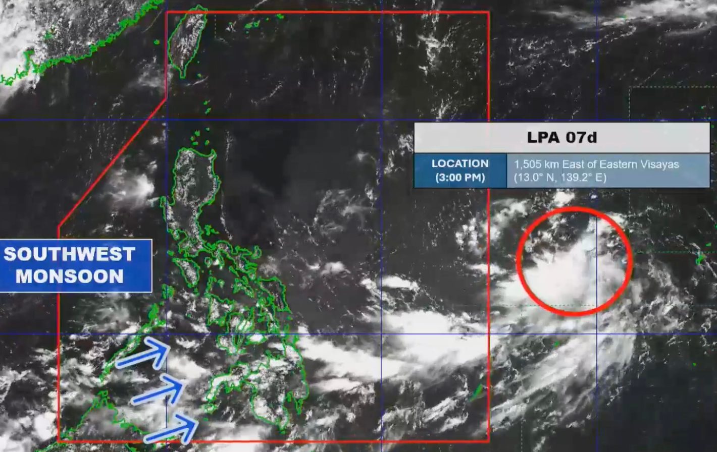 PAGASA forecasts potential tropical depression Kiyapo near Philippine Area of Responsibility