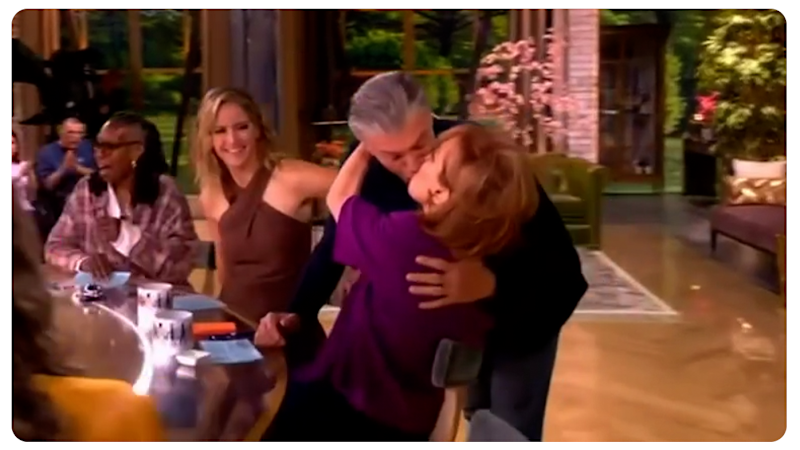 Star Trek actor Anson Mount surprises Joy Behar with unexpected on-air kiss