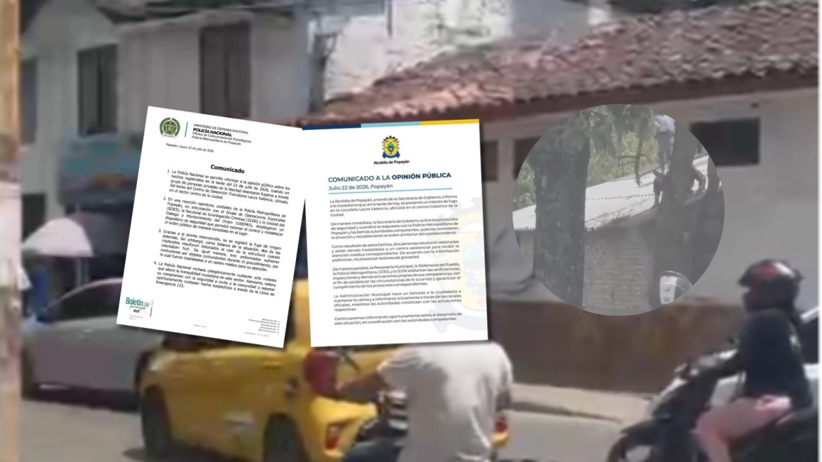 Intento de fuga y sobrecupo en centro de detención transitoria en Popayán
