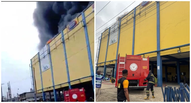 Fire Destroys Part of Commercial Building in Lagos