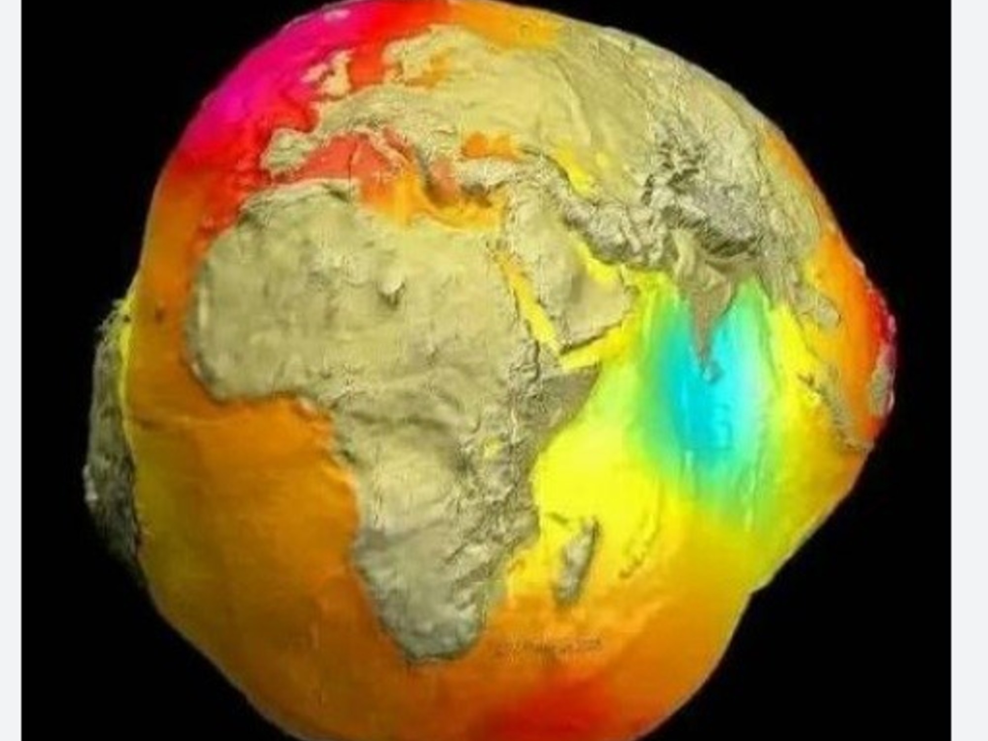 NASA revela modelo geodésico de la Tierra