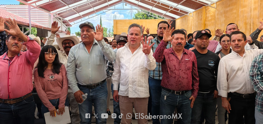 Santiago Nieto anuncia planes para fortalecer la economía y infraestructura de Cadereyta