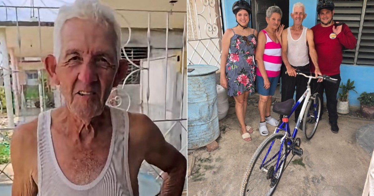 Solidaridad ciudadana ayuda a anciano cubano tras robo de bicicleta en Ciego de Ávila