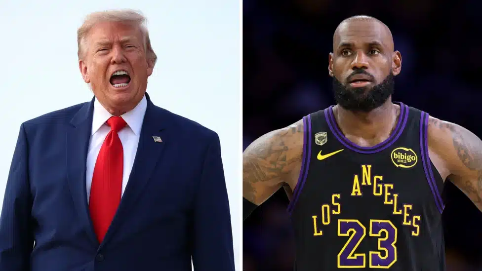 Trump Comments on LeBron's NBA Move as He Joins 76ers