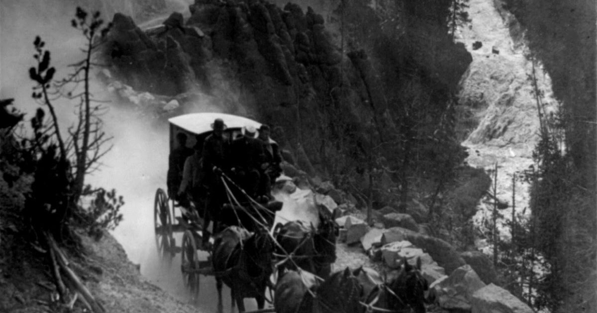 Historic Stagecoach Photograph Captures 1905 Yellowstone Journey
