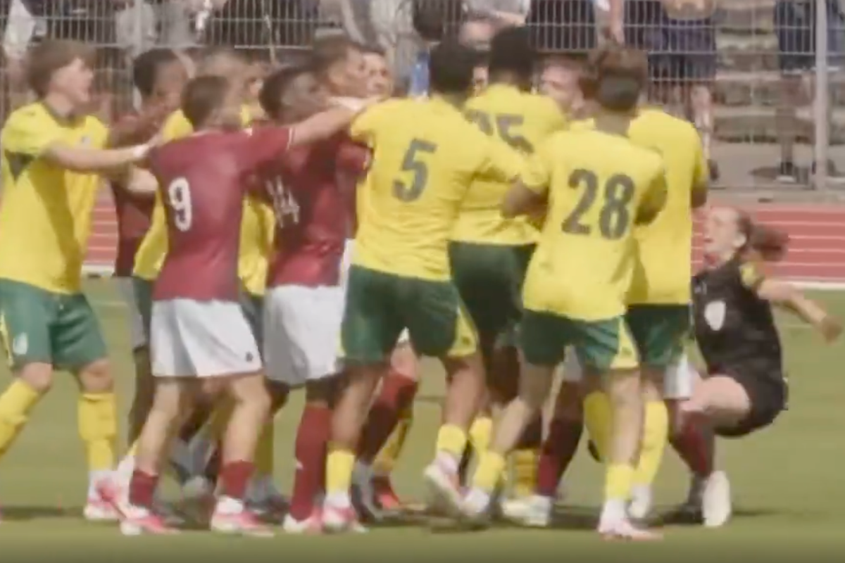 French referee injured during player brawl in friendly match