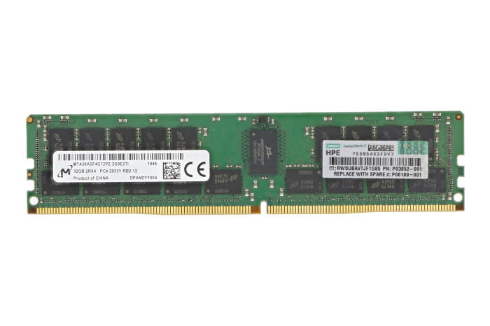 HPE 32GB PC4-2933Y-R 2Rx4 ECC P03052-091 P00924-B21 | Buy Online