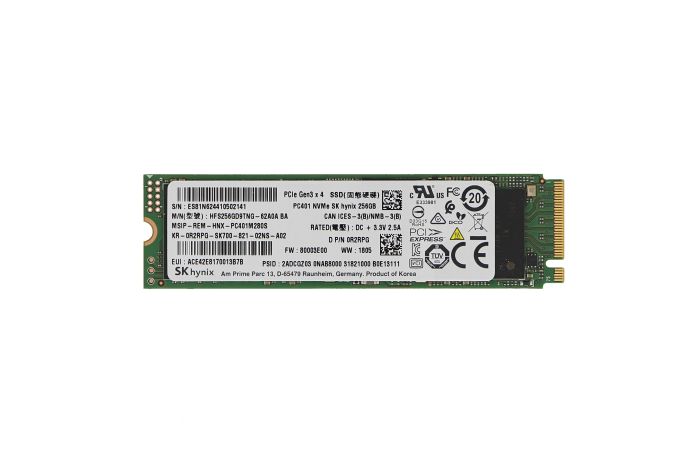 Dell SSD, 256GB, SATA3, M.2, 22mm/80mm/2.38mm, Hynix, W125707419 22mm/80mm/ 