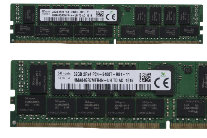 thumbnail image 2 of Hynix 32GB 2Rx4 PC4-2400T DDR4 RDIMM Server Memory (HMA84GR7MFR4N-UH / HMA84GR7AFR4N-UH) 2 of 6