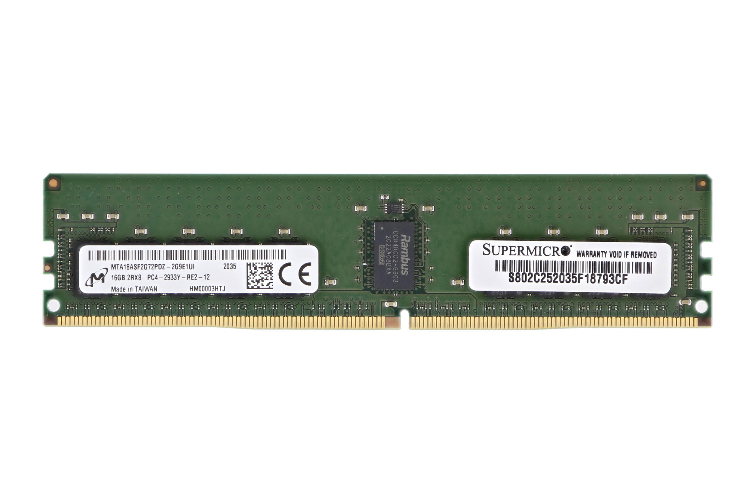 Micron 16GB PC4-2933Y-R 2Rx8 ECC MTA18ASF2G72PDZ-2G9 Buy Online