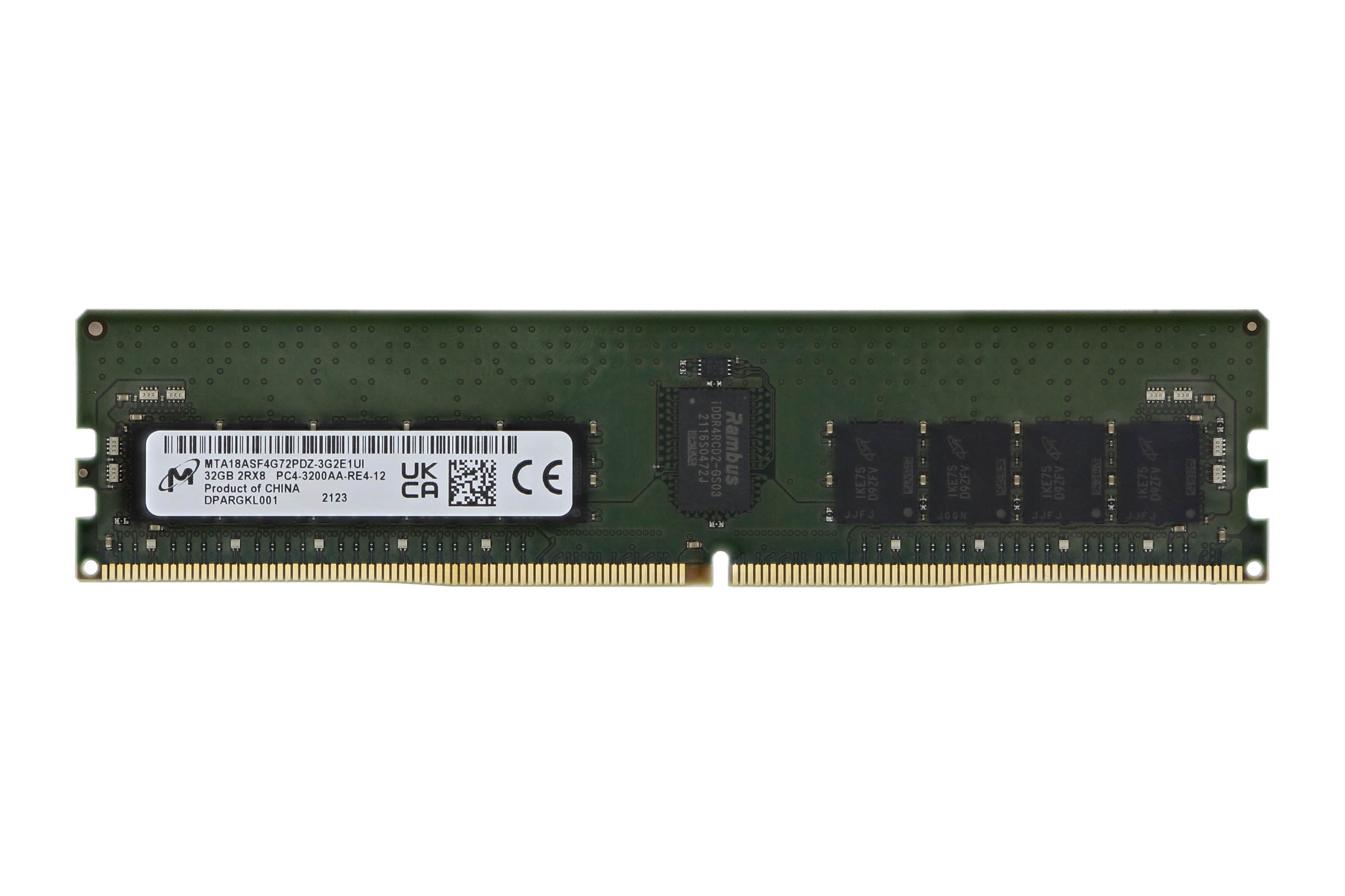 Micron 32GB PC4-3200AA-R 2Rx8 ECC MTA18ASF4G72PDZ-3G2 Buy Online