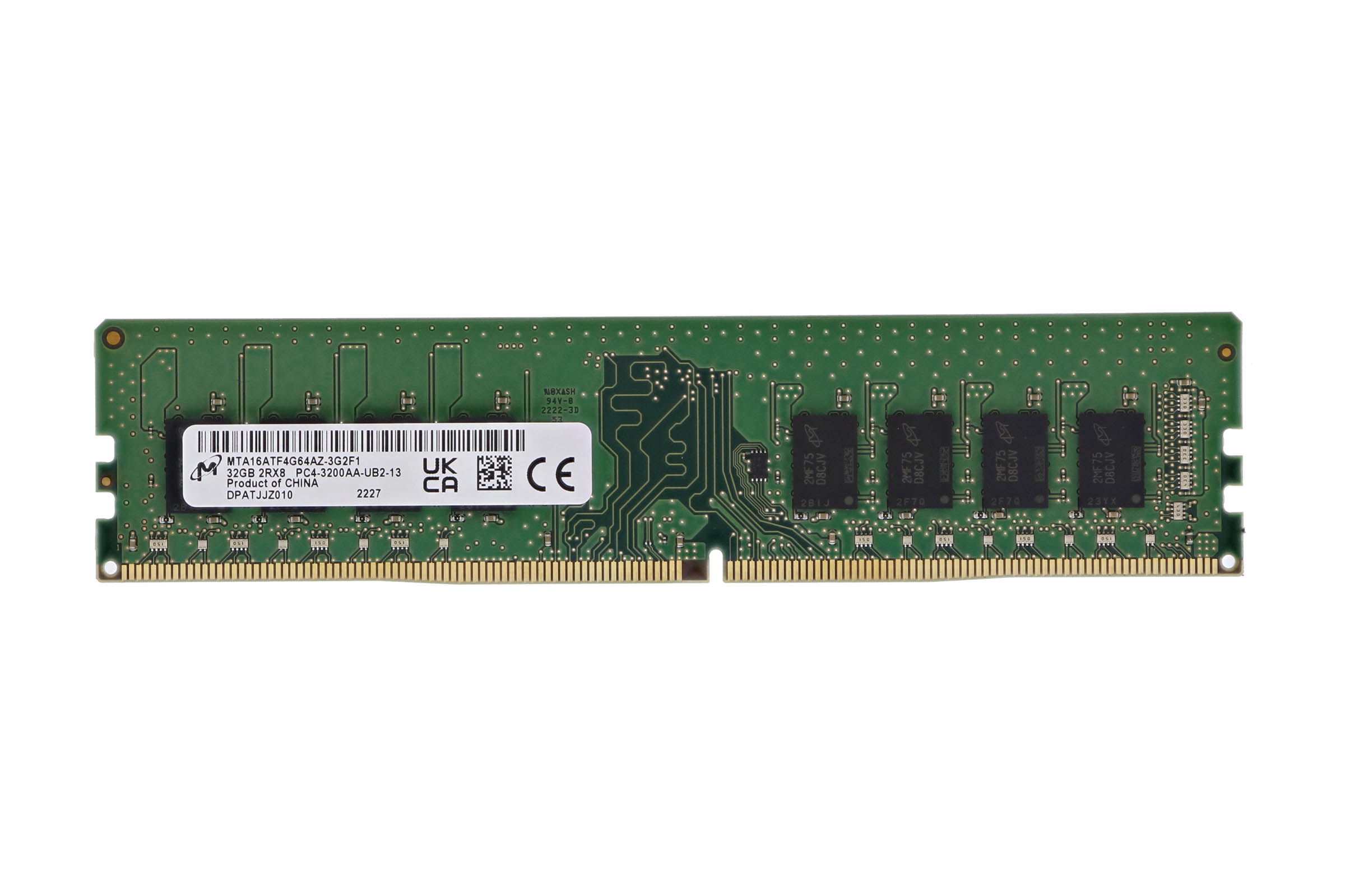 Micron 32GB PC4-3200AA-U 2Rx8 Non-ECC MTA16ATF4G64AZ-3G2 | Buy Online
