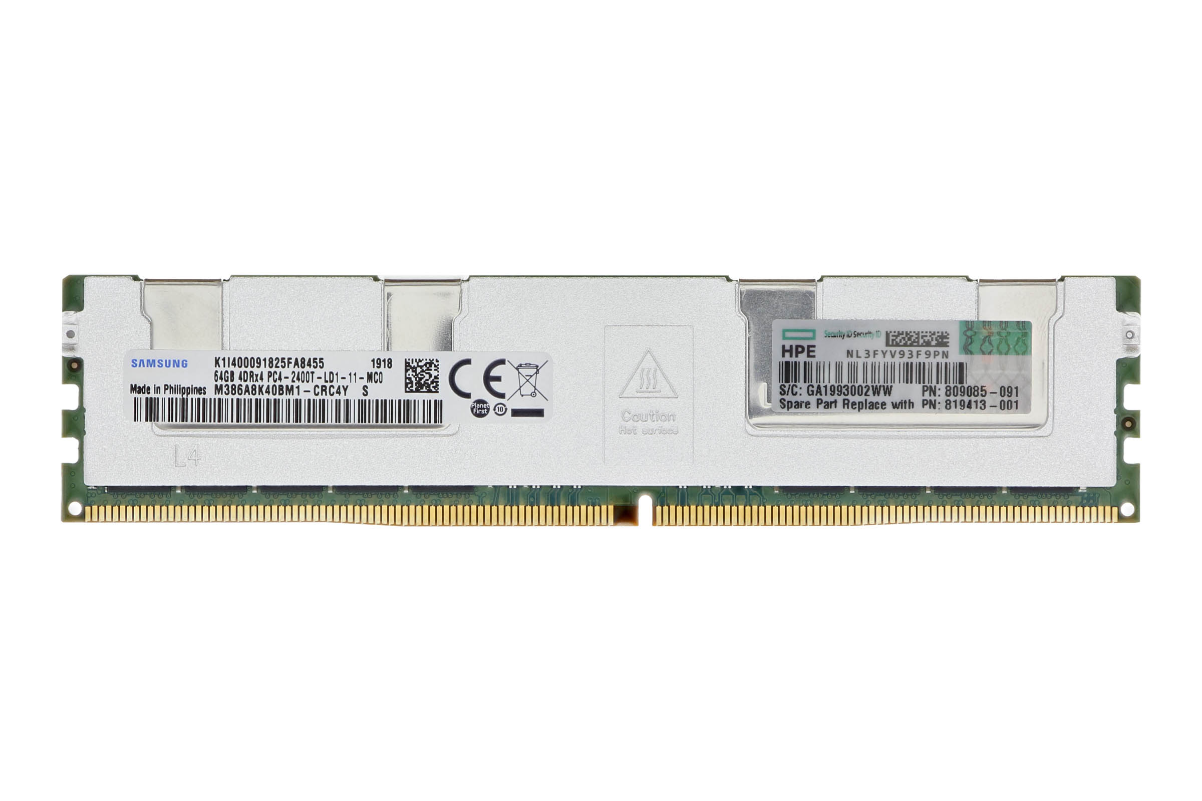 HP HPE 64GB (16GB×4枚) DDR4-2400T Server Memory HPE 64GB (1x64GB) Quad Rank x4 DDR4-2400 CAS-17-17