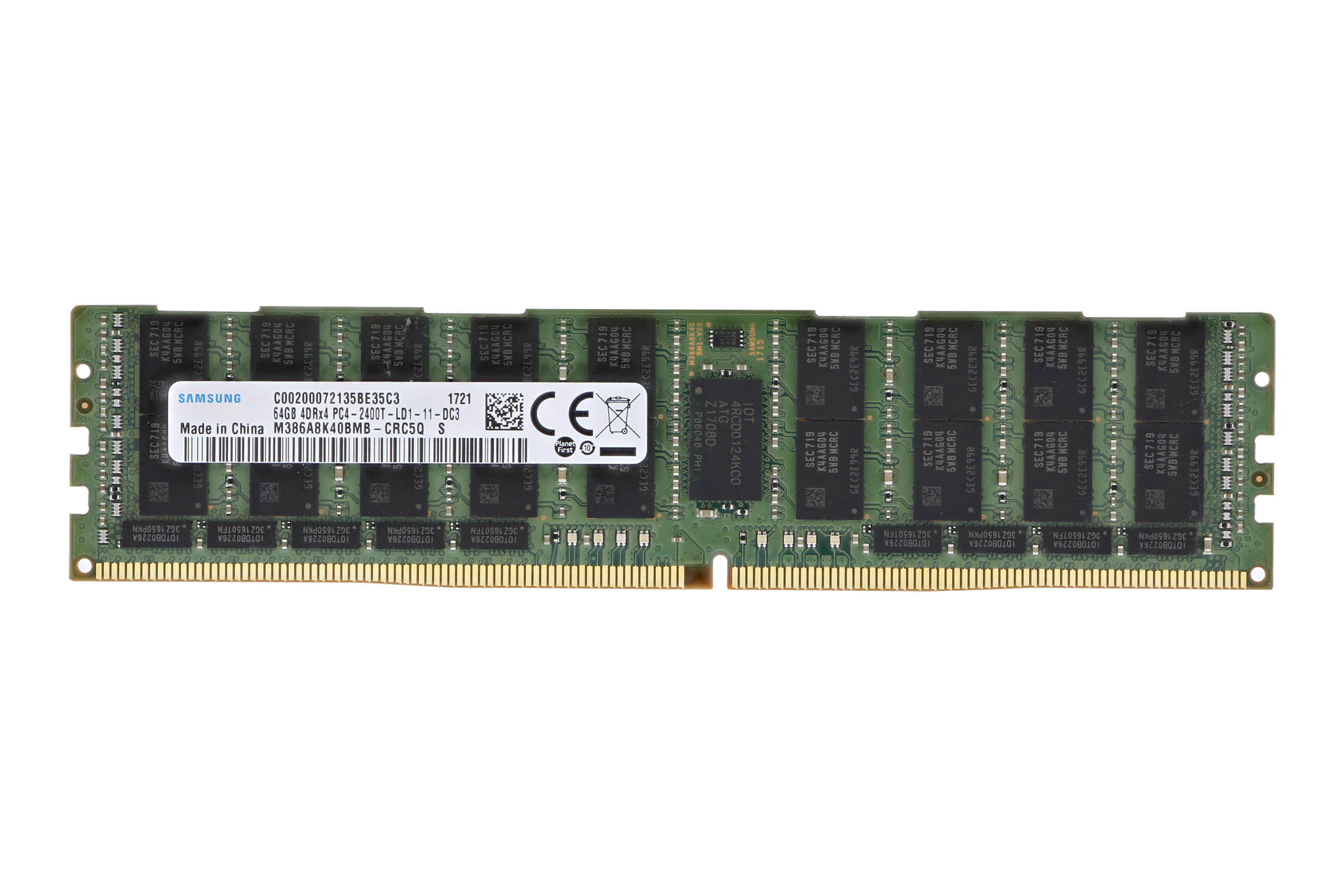 Samsung 64GB PC4-2400T-L 4DRx4 ECC M386A8K40BMB-CRC Buy Online