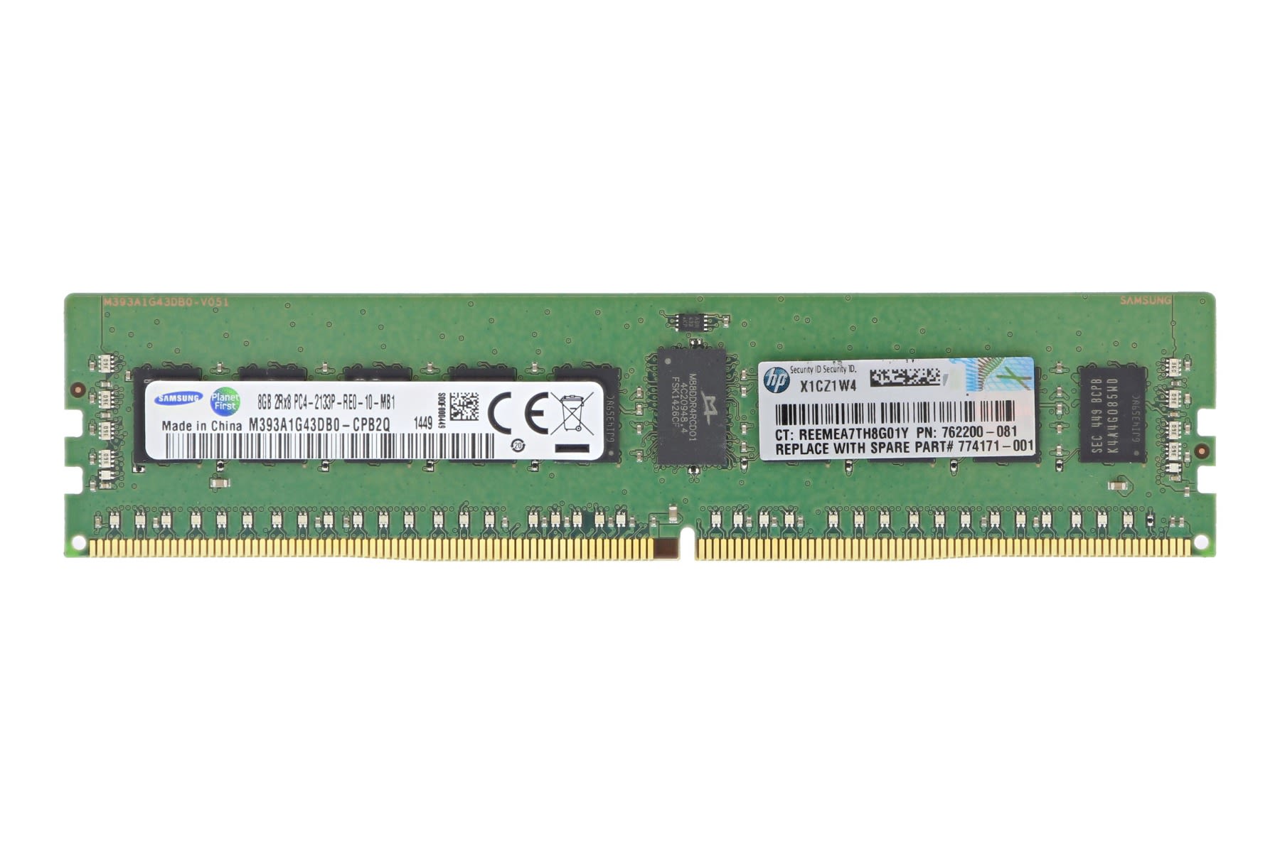 HPE 8GB PC4-2133P-R 2Rx8 ECC 762200-081, 774171-001 | Buy Online