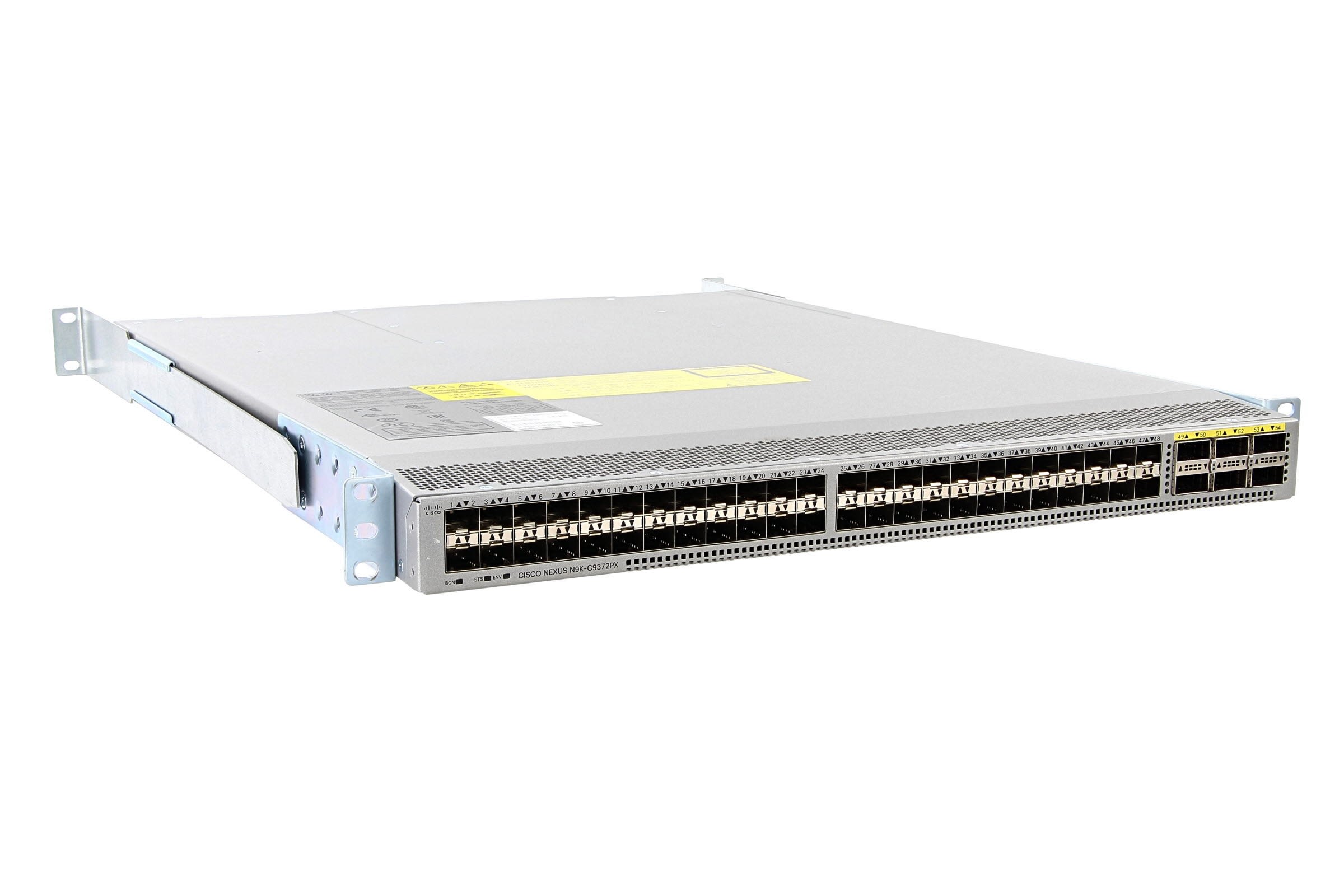 Cisco Nexus N9K-C9372PX-E 48x SFP 6x 40G QSFP dual AC LAN_ENT Rails 8826588123