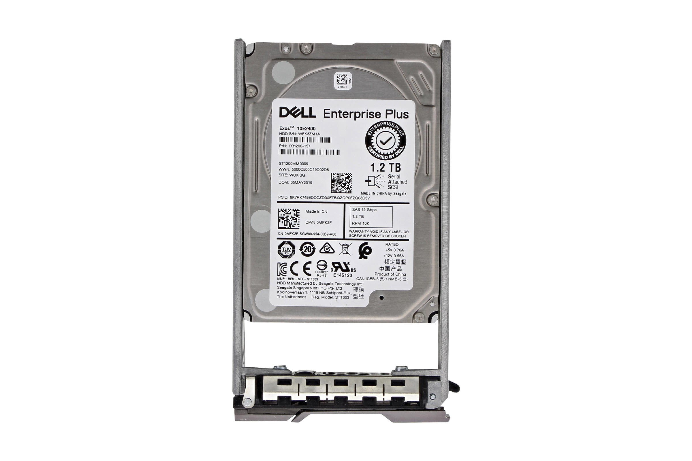 DELL HDD 1.2TB SAS 10K 2.5 IN 3.5 CADDY 12GB/S