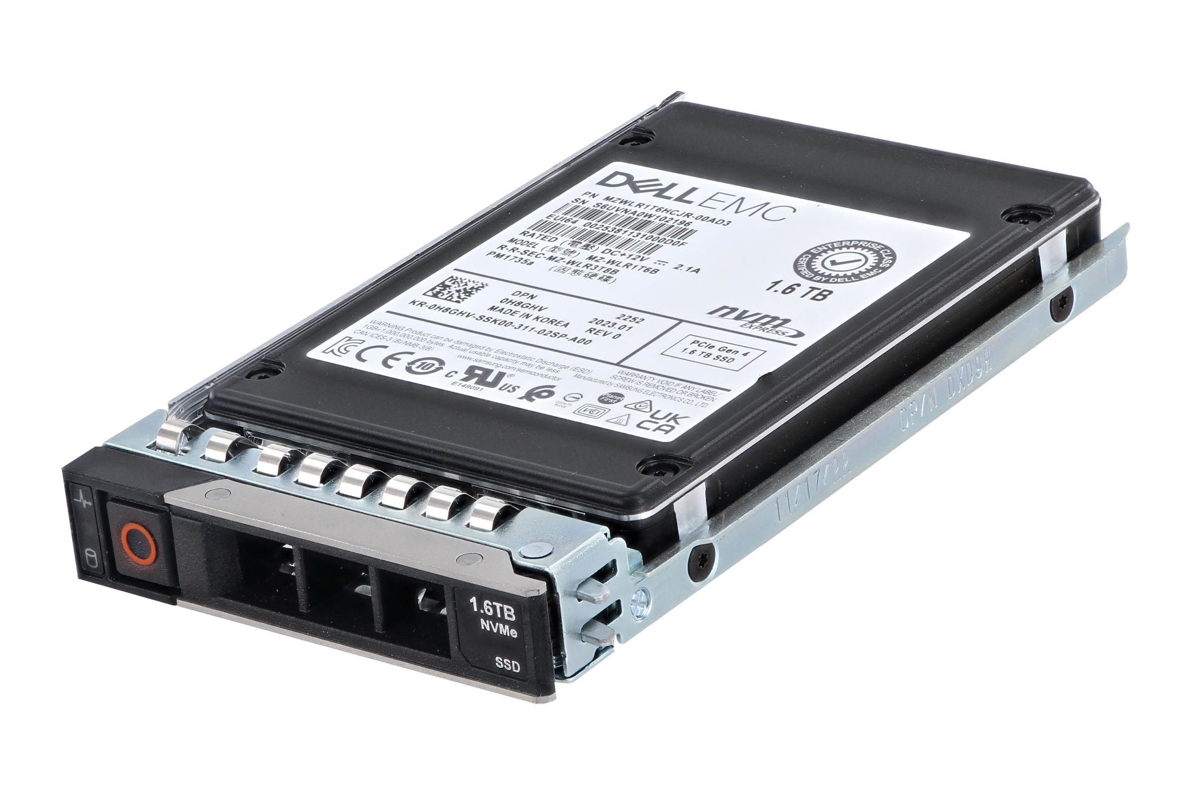 Dell 1.6TB PCIe NVMe Gen4 2.5