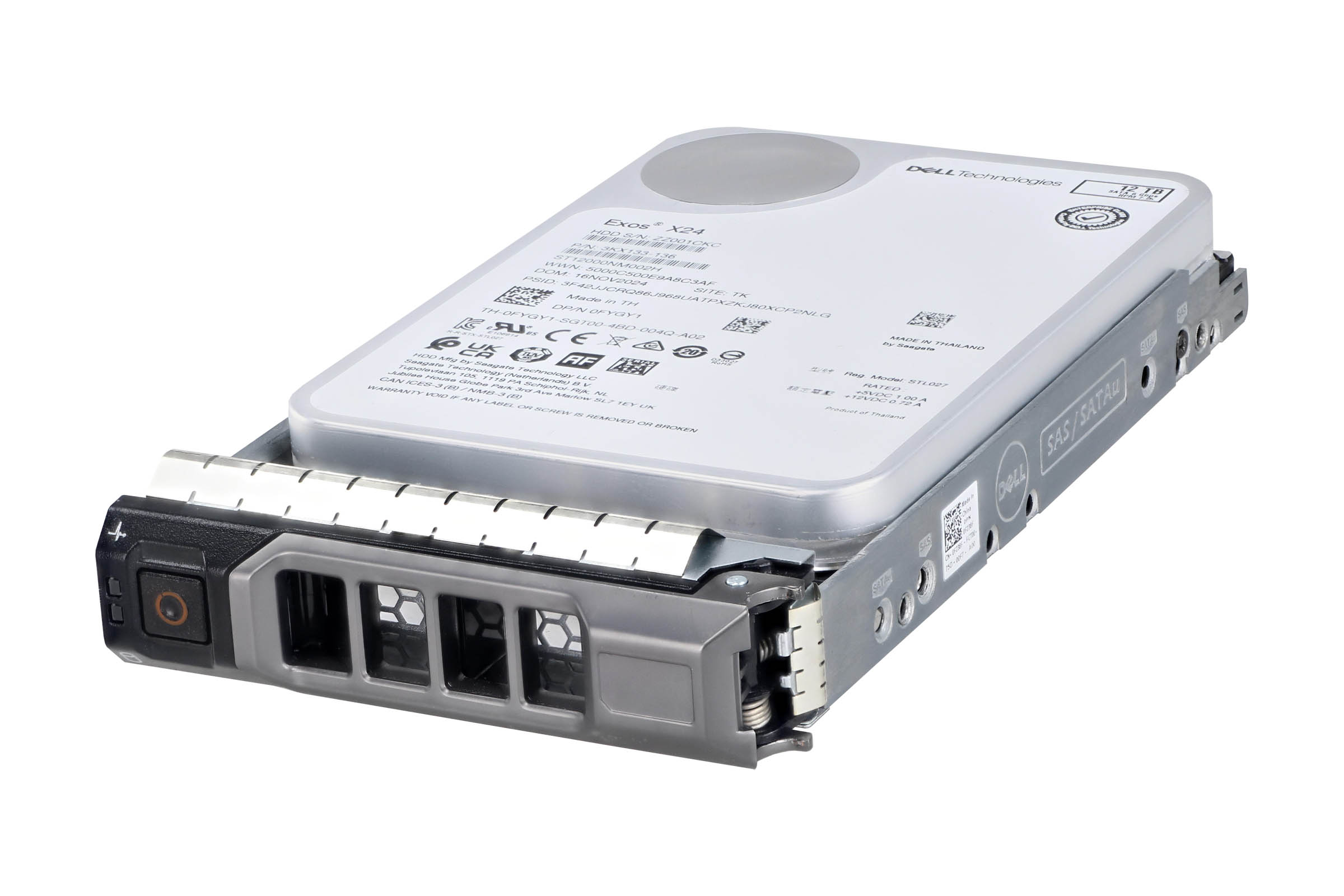 Gen14 - Dell 12TB 7.2K RPM 12Gbps 512e NL SAS 3.5 inch Hard Drive