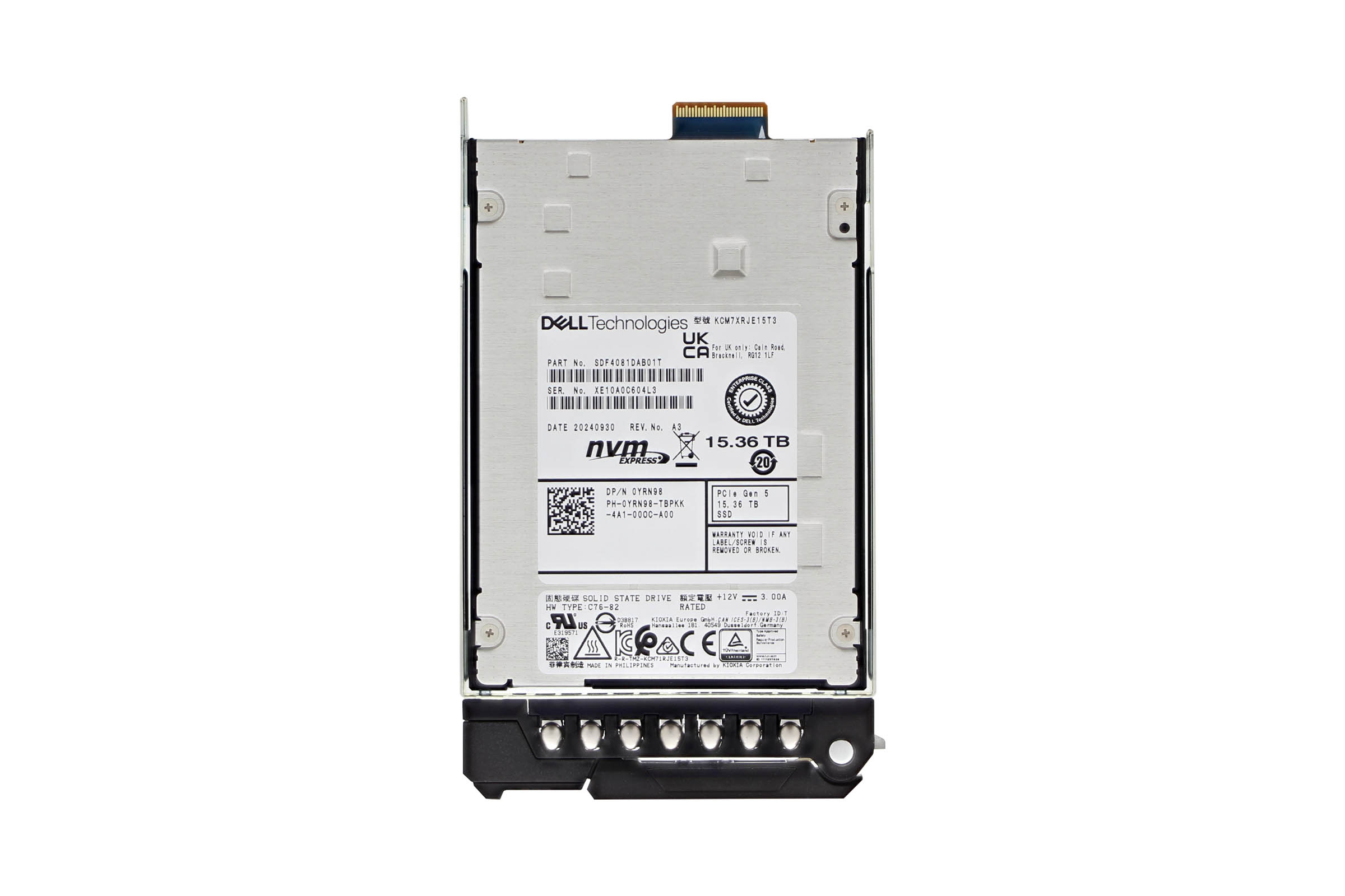 Dell 15.36TB PCIe NVMe Gen5 E3.S New SSD YRN98 | Buy Online