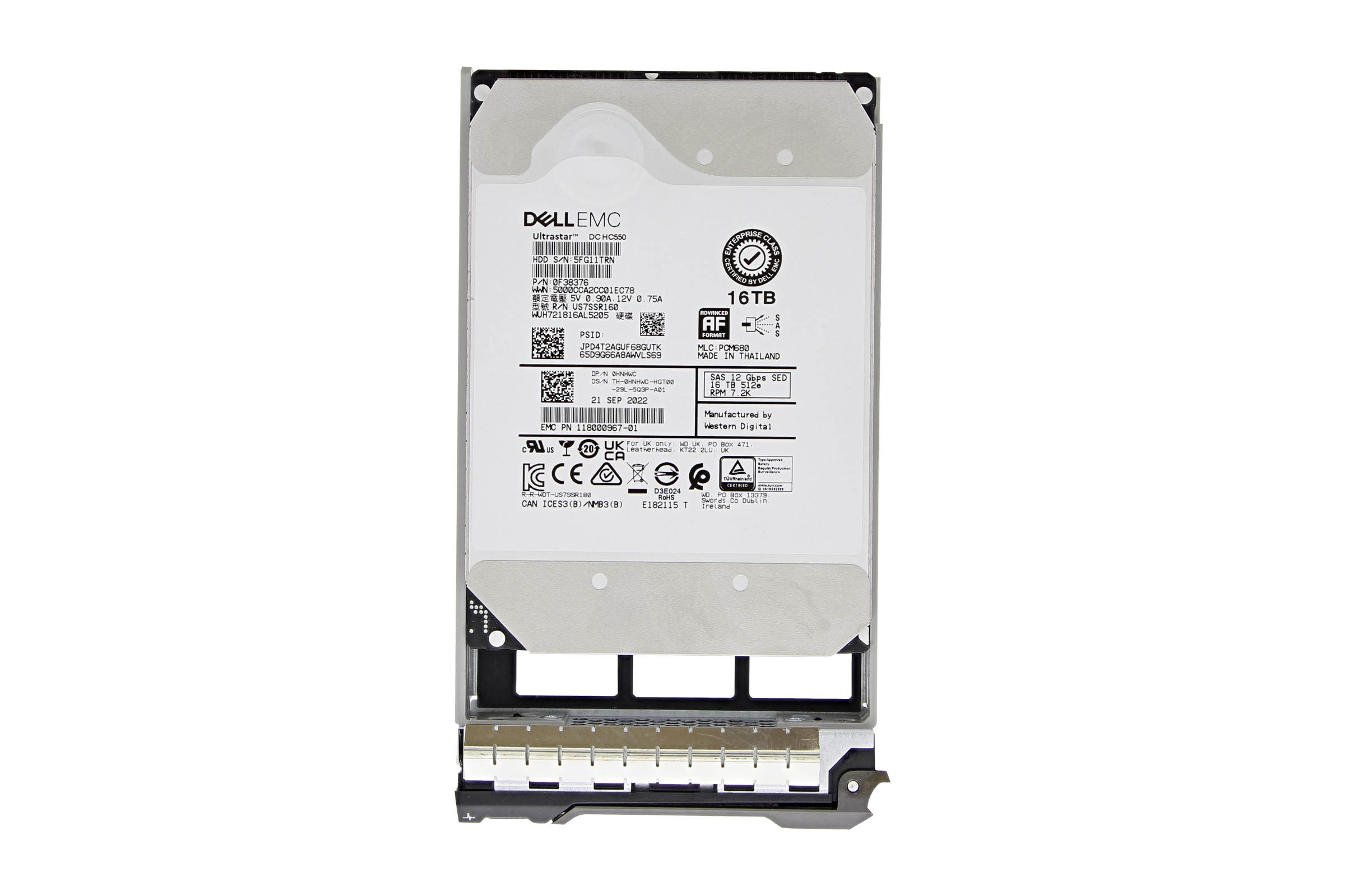 HNHWC Dell 16TB 7.2k SAS 3.5