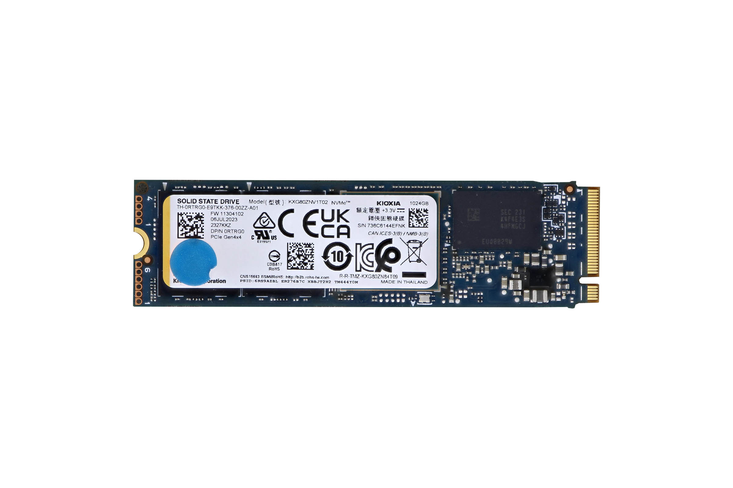 RTRG0 Dell 1TB NVMe M.2 2280 Solid State Drive RTRG0 Dell 1TB NVMe M.2 2280 Solid State Drive